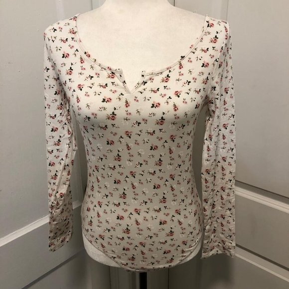 NWT Victoria Secret Pink Floral Bodysuit Size S - Picture 1 of 4